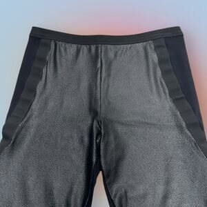 BCBGMAXAZRIA Women’s Medium Black Faux Leather Leggings